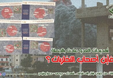 استنكاراً لقصف عدد من القرى الجنوبية