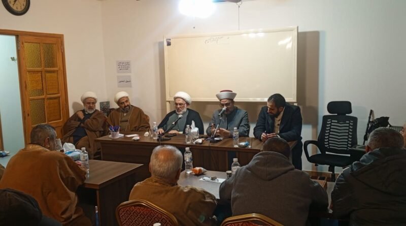 التجمع يشارك في ندوة بذكرى ولادة الإمام المهدي(عج) في حومين الفوقا