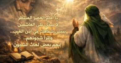 يا حجةَ الله.. لو جئتنا.. فإنَّ ألفَ مهديٍّ سيحاربونَ!!