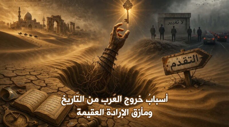 أسبابُ خروج العَرب من التّاريخ ومأزق الإرادة العقيمة