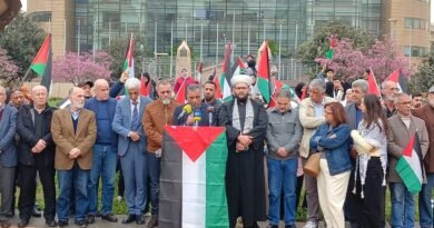 التجمع يشارك في الوقفة التضامنية مع الاسرى الفلسطينيين في سجون الإحتلال