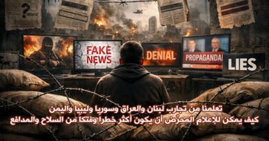 الإعلام العربي بينَ الرّغبة والواقع الحَقيقي السقوط المدوي في مستنقعات التضليل والتحريض