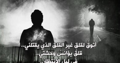 أتوقُ لقلقٍ غيرِ القلقِ الذي يقتلُني