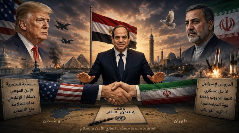 ليس مجرد وسيط: المصلحة المصرية في وقف الحرب مع إيران