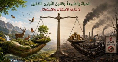 الحياةُ والطّبيعةُ وقانونُ التّوازن الدّقيق لا لنزعةِ الامتلاك والاستغْلال