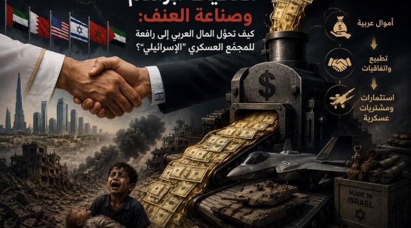 “اتفاقيات أبراهام” وصناعة العنف: كيف تحوّل المال العربي إلى رافعة للمجمّع العسكري “الإسرائيلي”؟