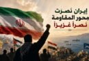 إيران نَصَرَت مِحوَر المقاومة نَصراً عَزيزاً