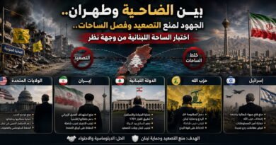 بين الضاحية وطهران.. الجهود لمنع التصعيد وفصل الساحات اختبار الساحة اللبنانية من وجهة نظر الولايات المتحدة، إيران، الدولة اللبنانية، حزب الله وإسرائيل