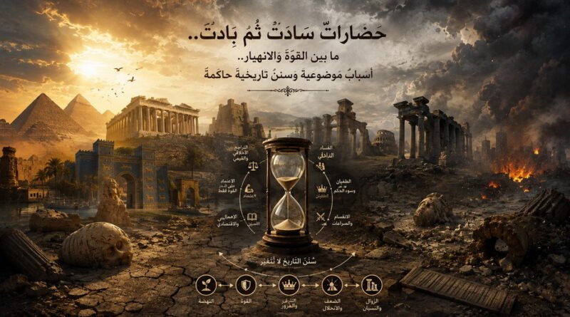 حضاراتٌ سادتْ ثم بادتْ ما بين القوّة والانهيار.. أسبابٌ موضوعية وسننٌ تاريخية حاكمة