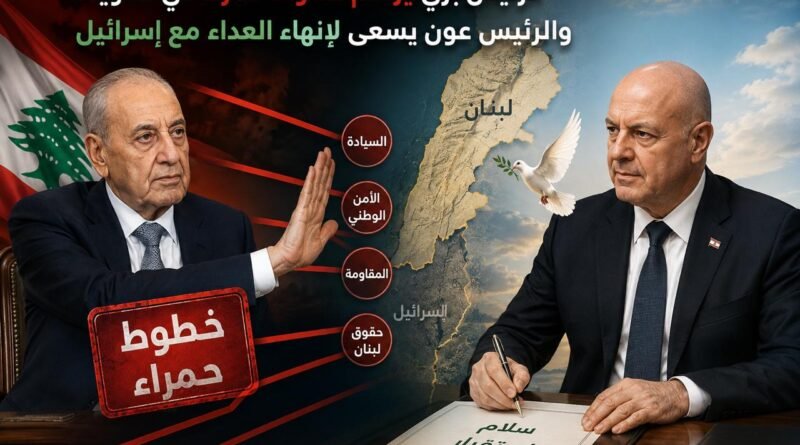الرئيس بري يرسم خطوطاً حمراء لأي تسوية.. والرئيس عون يسعى لإنهاء العداء مع إسرائيل