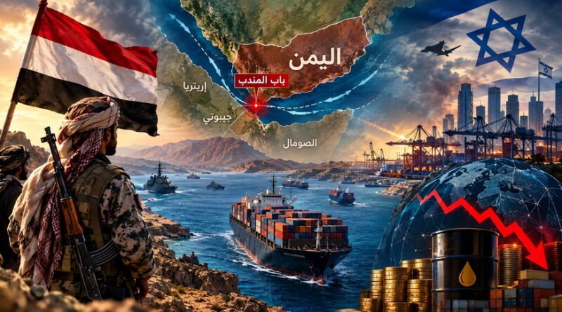 اليَمَن وبَاب المَندِب.. خَطَر يُهَدِّد الاقتِصَاد العَالمي والأَمن الإسرائيلي